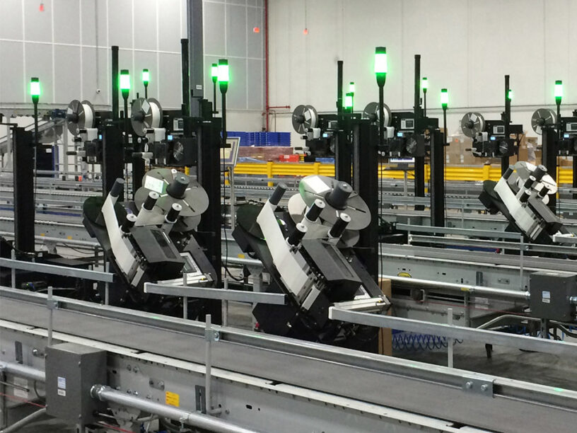 Automated Labeling 4 - Label Applicator Line